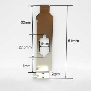 送料120円〜 ビデオカード ロープロファイル ブラケット 2枚セット HDMI DVI D-Sub グラフィックボード Low Profile VGA E33の画像5