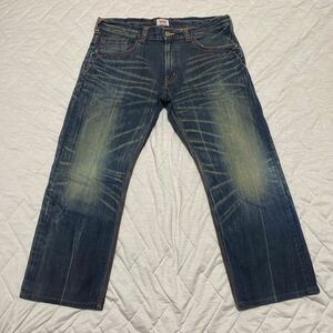 5C[ put on little ]EDWIN Edwin 424XVS Denim jeans ji- bread pants 38 STRAIGHT strut cheap 