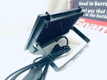 【屋外防 塵防水!!】LED投光器 50W 防犯ライト 薄型 高輝度 500W相当 5000LM 昼光色 省エネ AC85-265V 昼光色コード3m　0511_画像3