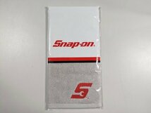 【数量限定!!】800円スタート～　スナップオンタオル　Snap-on 2024年　ハンカチ　ハンドタオル グレー ロゴ入り　0511_画像1