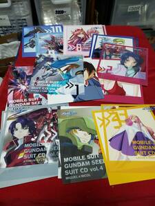 mobile suit gundam seed cd 10 pieces set CD. cover paper only. disk is is not Gundam control CD009