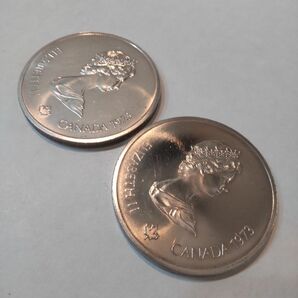 モントリオールオリンピック記念銀貨 ２枚