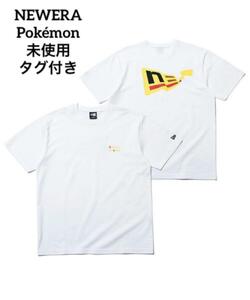 NEWERA Pokmon FLAG LOGO PIKACHU Tシャツ M　ニューエラ　ポケモン　ピカチュウ