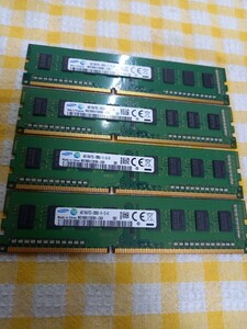 4GB×4枚 SAMSUNG 1R×8 PC3-12800U 合計16GB 送料無料1