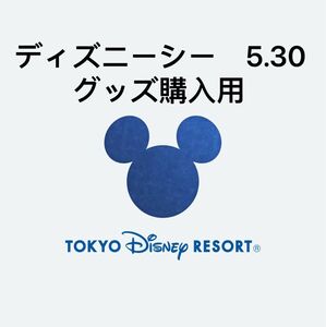 5/30 ディズニーシー　入園済チケット　グッズ購入用