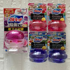 ブルーレット 除菌EX プリンセスアロマEX本体　おくだけアロマつけ替用 リラックスアロマ & フローラルアロマ　5点セット