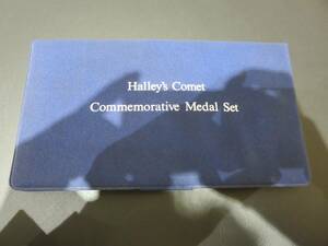 #37160　SV925　ハレー彗星銀メダル切手セット1986年　Halley's Comet Commemorative Medal Set 