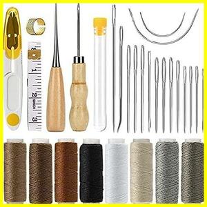  kit leather tool set 29 point set thread needle beginner hand .. tool set DIY tool leather skill tool sewing kit leather craft 