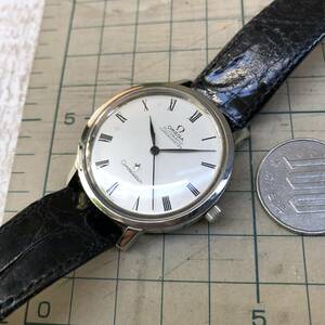 稼働品 OMEGA 美品 ★ OMEGA CHRONOMETER Constellation オメガ コンステレーション ローマ数字 ノンデート メンズ 機械式 メンズ 腕時計