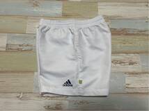 c710 adidas■アディダス ボトムス ハーフパンツ ショートパンツ ウエストゴム■白 サイズL■ゆうパケお手軽210ゆうパクお手軽60レタパ510_画像3