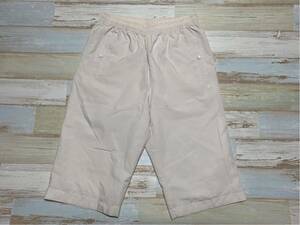 c821 courreges# Courreges shorts bottoms waist rubber # beige size 40#.. pack easy 210 Yupack easy 60retapa510