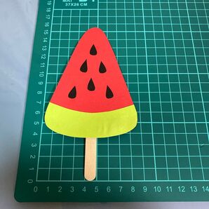 元保育士が作る夏の壁面製作キットすいかバー スイカアイスNo.5 幼稚園 保育園