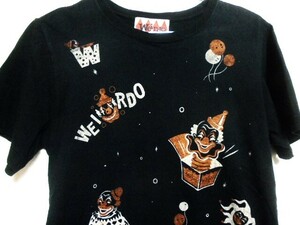 ○良品　Weirdo　総柄プリント　Tシャツ　サイズS○