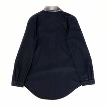 【送料無料】CARVEN カルヴェン★襟切替 長袖シャツ ブラウス ネイビー 紺_画像2