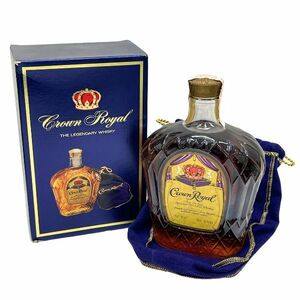 [ichi ok ] Crown Royal ruCROWN ROYAL fine Deluxe Canadian whisky 750ml 40 times sake foreign alcohol old sake unopened not yet . plug box attaching 