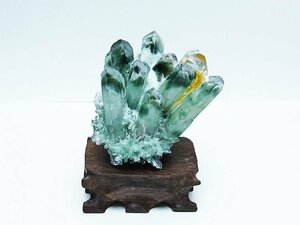 誠安◆緑水晶 グリーンクォーツ クラスター[T802-5503]