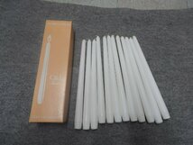 新品未使用　C&L　TAPER CANDLES 白　巨大ろうそく　12本入り　箱入り（5436）_画像1