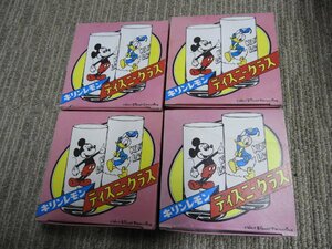 新品未使用　昭和レトロ　キリンレモン　ディズニー　ミッキーマウス　ドナルド　グラス　コップ　8個セット（5697）