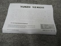 YUNZII KC68 メカニカルキーボード　US配列 68キーゲーミングキーボード Gateron黄軸（5010）_画像8