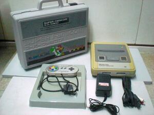 NINTENDO nintendo Super Famicom trunk case * body *AC adaptor *AV cable set (1321)