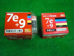 未使用　キャノン　インクカートリッジ　ピクサス用　7e+9 BCI-7e+9/5MP互換（2213）