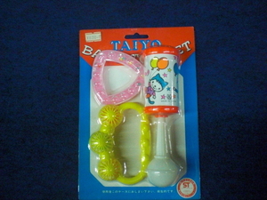  new goods unused Showa Retro Taiyo baby toy series rattle made in Japan (3021)