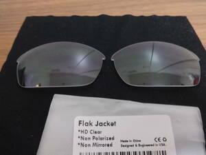 処分価格！★オークリー フラックジャケット用 カスタムレンズ　HD CLEAR 新品 Oakley Flak Jacket Sunglasses 