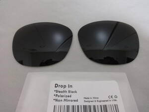 ★オークリー ドロップイン Oakley Drop In OO9232用 カスタム偏光 レンズ BLACK Color Polarized 新品 