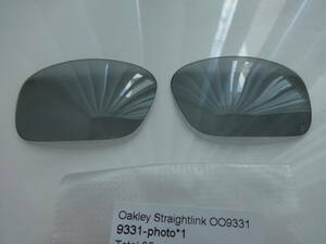 処分価格！！★オークリー ストレートリンク用 カスタム偏光・調光レンズ Grey Photochromic Polarized 新品 OAKLEY straightlink