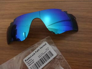 POLARIZED刻印入り！★ レーダーロックパス用 カスタム偏光ハイグレードレンズ　RadarLock Path VENTED ice blue Polarized