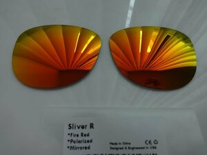 OAKLEY スリバーR 用 Sliver R OO9342 カスタム偏光レンズ RED Polarized 新品 OAKLEY SLIVER R