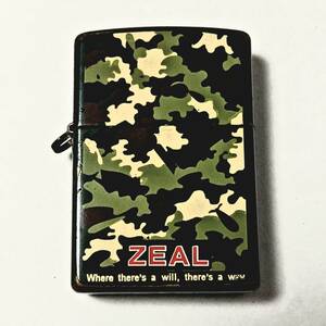 Zippo　ZEAL　ズィールコラボ　カモフラカラー　バスフィッシング　レア　ビンテージジッポ