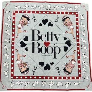 BANDANA BETTY BOOP GREY バンダナ ベティーブープ グレー