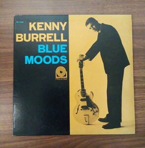 [KENNY BURRELL]BLUE MOODS( оригинал. белый жакет фотография )/ ценный MONO/ двусторонний RVG печать / темно-синий этикетка / прекрасный запись 