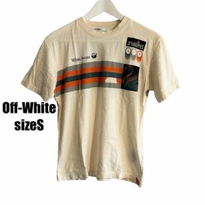 OFF-WHITE オフホワイトWhite Swans プリントTシャツ　sizeS made in Italy