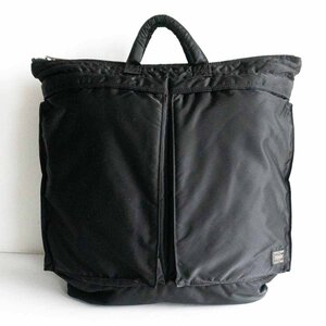 【美品/完売品】PORTER 【タンカー 2WAY ヘルメットバッグ】ポーター ショルダー ナイロン ブラック TANKER BAG u2404203