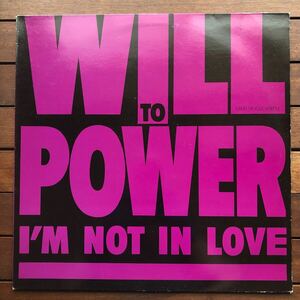 【r&b】Will To Power / I'm Not In Love［12inch］オリジナル盤《O-200》