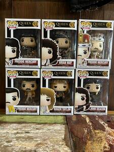 クイーンQUEEN FUNKO POP 6体セット ファンコ フレディ・マーキュリー フィギュア フレディマーキュリー Freddie Mercury 洋楽 ロック