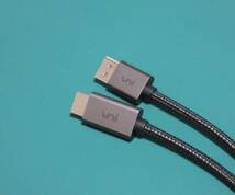 uni　DisplayPort　HDMI　変換　ケーブル　4K　2m　単方向　ディスプレイポート　オス_画像2