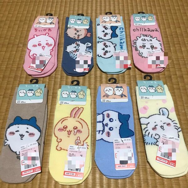 ちいかわ しまむら コラボソックス 8種類セット販売 未使用新品です(o^^o)