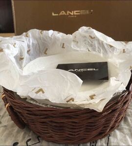 ★LANCEL ランセル 竹編みかご付きティーパーティーセット ★昭和★