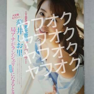 【女子アナ】お宝 雑誌切り抜き / 薄井しお里 / 芸能人 グラビア アナウンサー