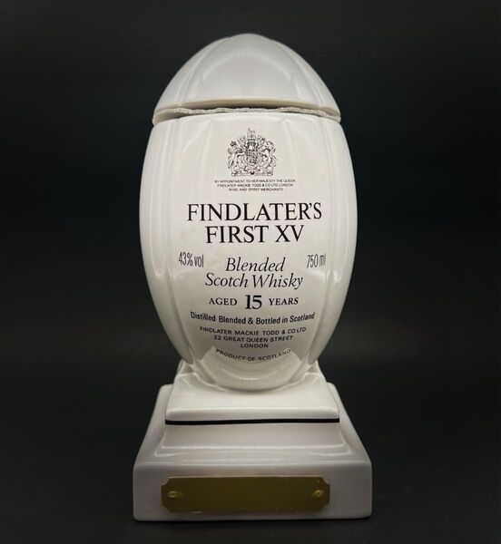 未開栓古酒Findlater's First XV15Year Old Bottled1980sスコッチウイスキー陶瓶 1520g