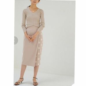 Loungedress ラウンジドレス　ドットラップスカート