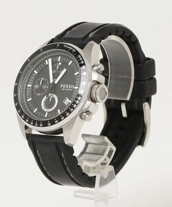 「FOSSIL」 アナログ腕時計 FREE ブラック×シルバー メンズ