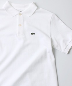 「LACOSTE」 半袖ポロシャツ L ホワイト メンズ