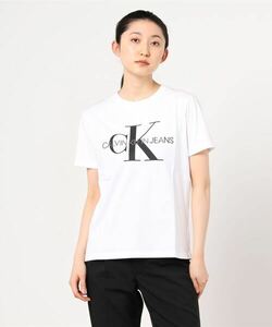 「Calvin Klein Jeans」 半袖Tシャツ S ホワイト レディース