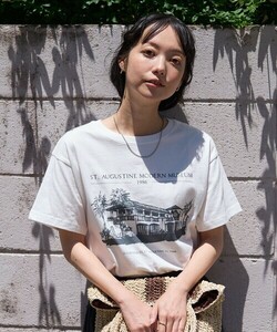 「FREAK'S STORE」 半袖Tシャツ フリ- ネイビー レディース