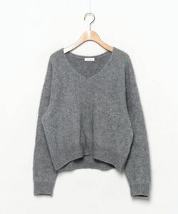 「BEAUTY&YOUTH UNITED ARROWS」 Vネックニット FREE グレー レディース