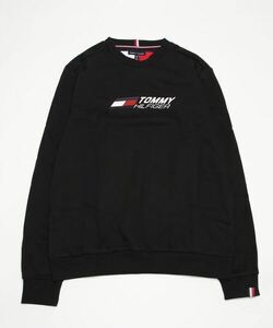 「TOMMY HILFIGER」 長袖Tシャツ SMALL ブラック メンズ